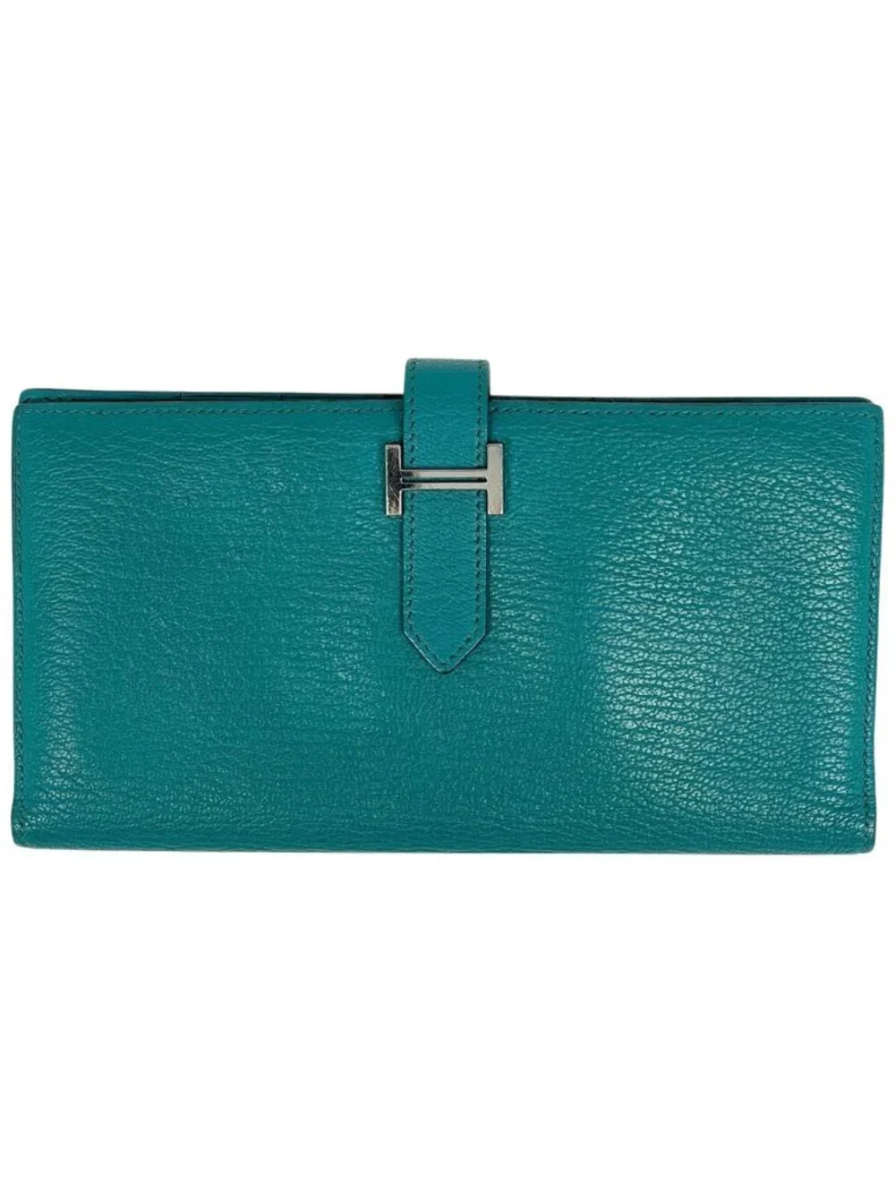 Hermes Bearn Souffle Wallet Chevre Malachite
